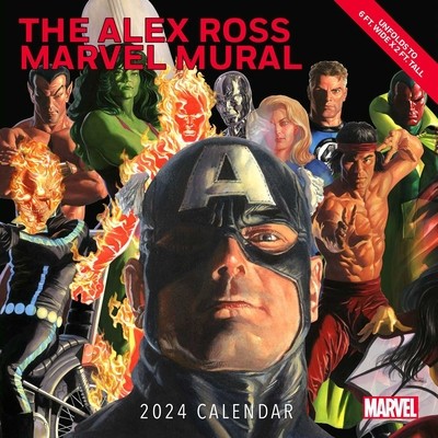 Alex Ross Marvel Mural 2024 Oversized Wall Calendar foto