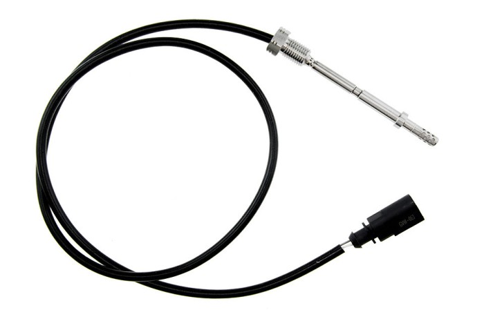 Senzor temperatura filtru particule Vw Amarok 2.0tdi 2010-, Iin fata turbocompresorului - 970mm - Conector Negru, NTY EGT-VW-063
