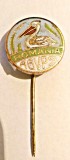 INSIGNA ROMANIA AGVPS PELICAN EMAIL CALD VANATOARE PESCUIT AJVPS AVPS, Romania de la 1950