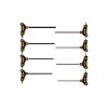 Set 8 Chei Imbus Vorel 56649, 2.5-10mm, CrV6150, cu Maner Ergonomic, Semiprofesionale