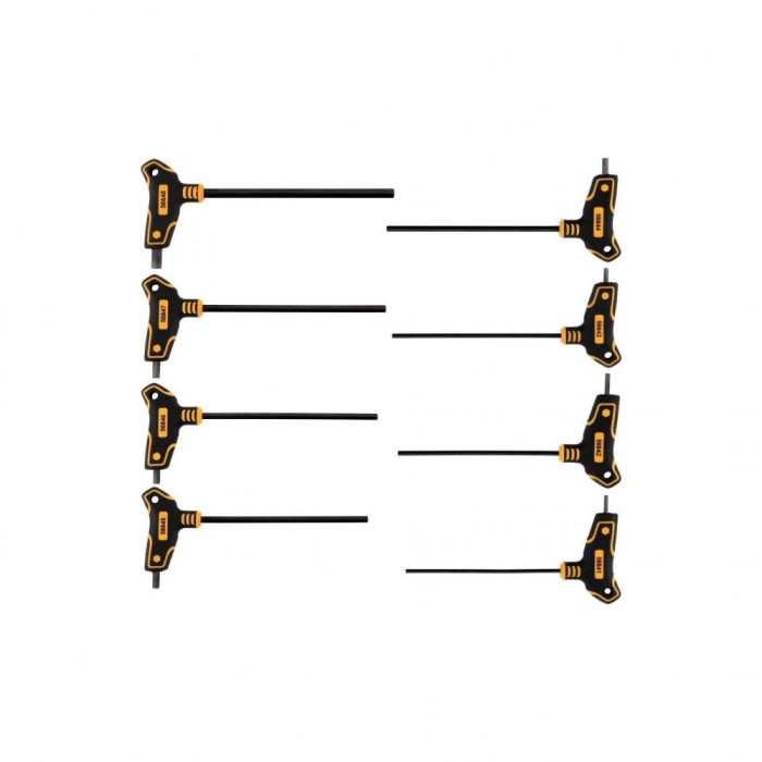 Set chei hexagonale cu maner, 8 piese Vorel 56649