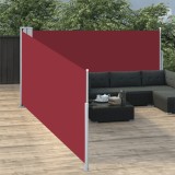 Copertina laterala retractabila, rosu, 100 x 1000 cm GartenMobel Dekor, vidaXL