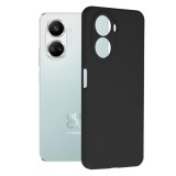 Husa soft edge compatibila cu huawei nova 10 se, antiamprenta, interior microfibra, camera extra pro, negru