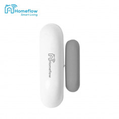 Senzor de contact pentru usi si ferestre Wireless Homeflow S-2001, Compatibil cu Google Assistant si Amazon Alexa foto