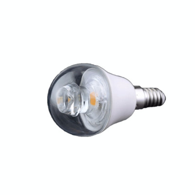 Bec led E14 COB 5 W de culoare alb foto