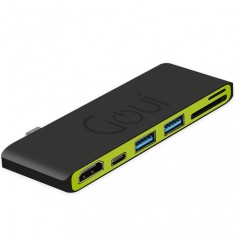 Hub USB Type-C Multifunctional Goui Hubi C, 6 Interfete, Negru G-HUB6PORT