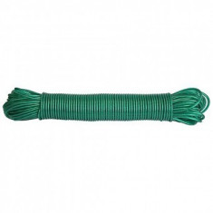 Franghie PVC cu insertie de otel, diametru 4mm, lungime 30m, verde, Strend Pro WiCo