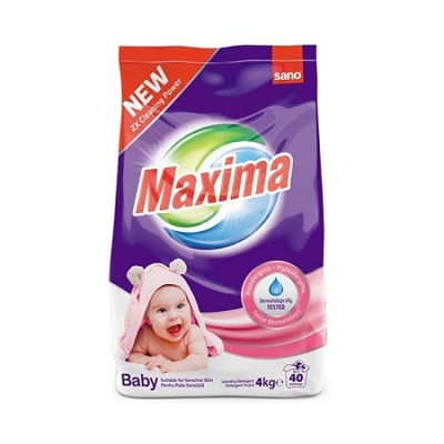 Detergent rufe pudra Sano Maxima Baby 4Kg foto