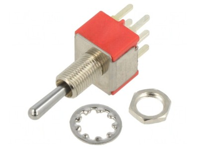 Comutator basculant DP3T ON-OFF-ON 2A 250VAC 5A 28VDC foto