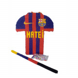 Pinata personalizata model Tricou fotbal FCB, 45 cm, rosu+albastru