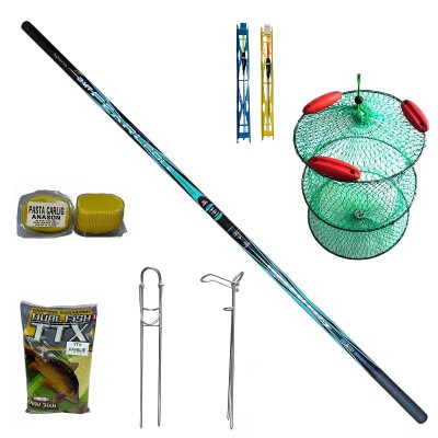 Set varga Pearlpole 6 m, juvelnic, suport rabatabil, 2 linii, pasta carlig si nada foto