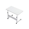 Masă pentru laptop cu înălțime reglabilă 80x40 cm alb