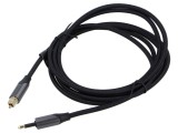 Cablu audio Toslink 3,5mm mini mufa, 2m, placare aurita