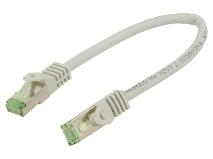 Cablu patch cord Cat 8.1 LSZH gri