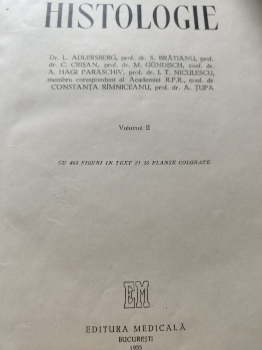 Prof. Dr. C. Crișan - Histologie (vol 1 + vol 2)