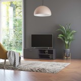 vidaXL Comodă TV, gri, 120 x 34 x 37 cm, PAL