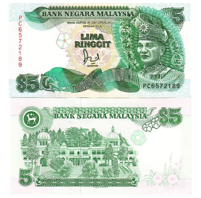 Malaezia 5 Ringgit 1989 P-28 UNC