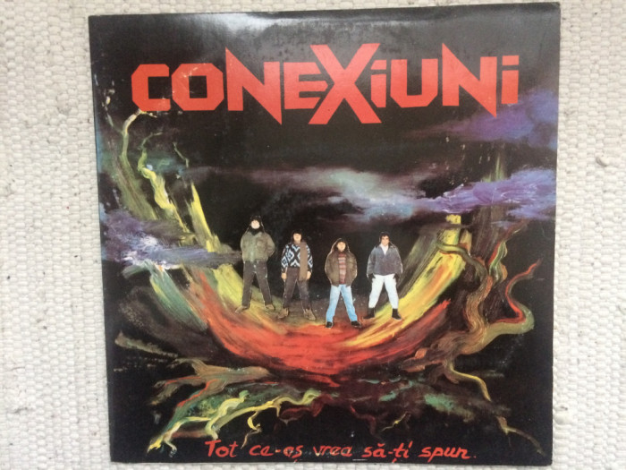 Conexiuni tot ce-as vrea sa-ti spun disc vinyl lp muzica rock + insert eurostar