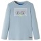 Tricou copii m&acirc;neci lungi,, albastru deschis, 128