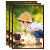 Rame foto colaj pentru masa 3 buc. bronz 15x21 cm MDF GartenMobel Dekor, vidaXL