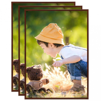 Rame foto colaj pentru masa 3 buc. bronz 15x21 cm MDF GartenMobel Dekor foto