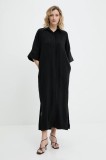 Answear Lab rochie culoarea negru, midi, oversize
