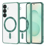 Husa premium Samsung Galaxy S25 Plus Techsuit Luxury Crystal MagSafe, verde deschis