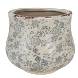 Ghiveci flori ceramica bej &Oslash; 18x15 cm