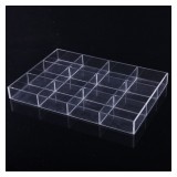 Organizator 12 Spații din Material Acrilic cu Capac WZ2378