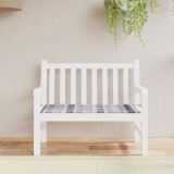 VidaXL Pernă bancă de grădină, gri carouri, 120x50x4 cm, textil Oxford