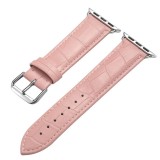 Curea din piele pentru Apple Watch, 42mm, Roz