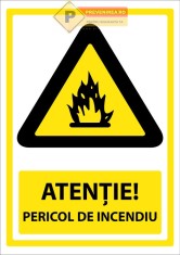 Indicatoare pentru pericol de incendiu foto