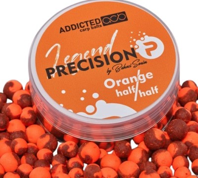 Boilies ADDICTED Carp Baits Precision Legend Half &amp;amp; Half, Orange, 8-10mm, 40g foto