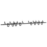 Cumpara ieftin Set feronerie pentru usi glisante, negru, 400 cm, otel