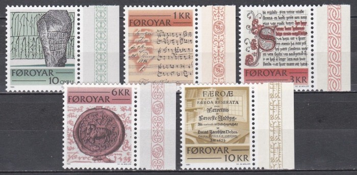 Feroe 1981 - Documente istorice, MNH