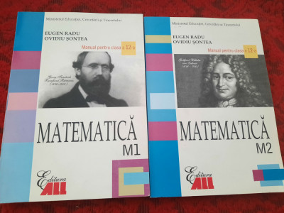 EUGEN RADU OVIDIU SONTEA MANUAL PENTRU CLASA A 12-A M1/M2 2 VOLUME RF19/0 foto