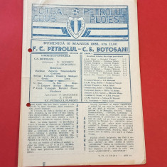 Program meci fotbal PETROLUL PLOIESTI - CS BOTOSANI 31.03.1985