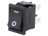 &Icirc;ntrerupător basculant ON-OFF 10A/250V negru IP40