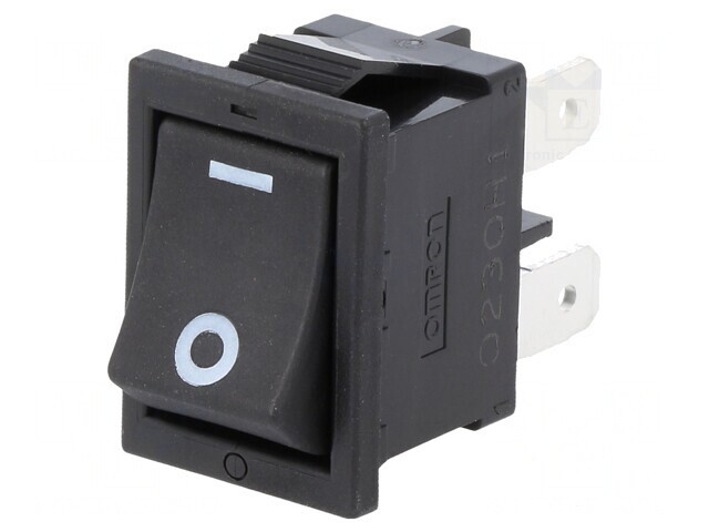 &Icirc;ntrerupător basculant ON-OFF 10A/250V negru IP40