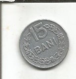 Moneda Romania 15 Bani 1975, Circulata, Numismatica