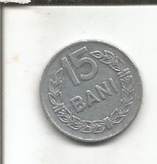 No(1) moneda-ROMANIA-15 Bani 1975