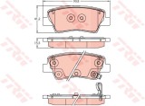 TRW GDB2242 set placute frana,frana disc
