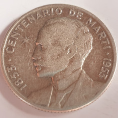 Cuba 25 centavos 1953 argint 900 /6,25gr José Marti