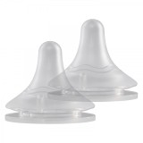 Set tetine din silicon KidsCare &ndash; 2 bucati, marimi 6 luni+, fara BPA