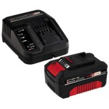 Kit acumulator si incarcator Einhell PXC 4512042, 18 V, 4.0 Ah, putere maxima 900 W