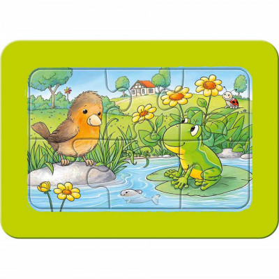 Puzzle Animale In Gradina, 3X6 Piese foto