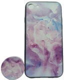 Husa apple iphone xr multicolor model galaxie + popsocket inclus, Flippy