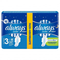 Absorbante Always Ultra Night, 12 bucati, P&G