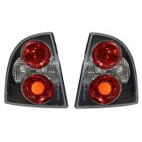 Set stopuri spate tuning lampa Vw Passat Sedan B5 2000-2005, negru-fumuriu, cu suport becuri Kft Auto, Polcar