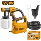 Pistol electric de vopsit cu compresor 550 w - Ingco SPG5008